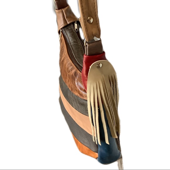 XXSOLDXX Leather fringe boho Boho shoulder|boho fringed crossbody - Picture 4 of 11